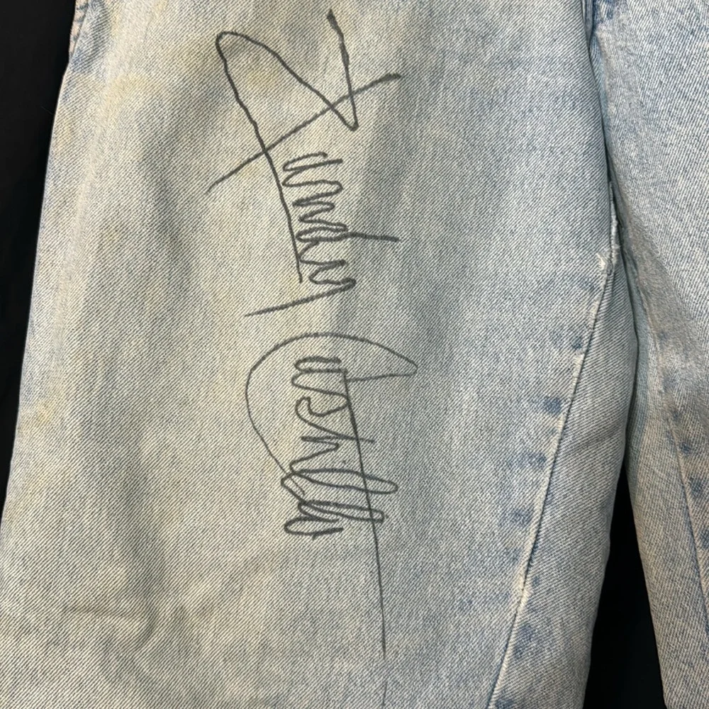 OZZY OSBOURNE, ZAKK WYLDE, MIKE INEZ, RANDY CASTILLO Autographed jeans 1992 - Picture 4 of 7